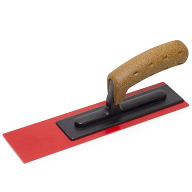 Plastic Float 280x70x3 mm, red blade, bracket at the back, Bevel Edges