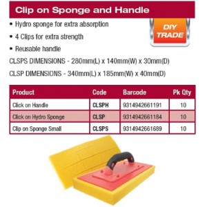 LARGE SPONGE CLIP ON FOR CLSPH 340 x 180 x 40mm