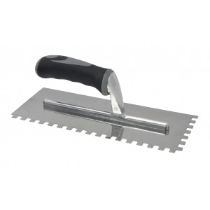 TROWEL S/STEEL - ADHESIVE 4MM WITH RUBBER HANDLE