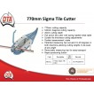 SIGMA 77CM TILE CUTTER