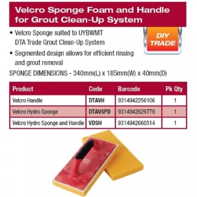 VELCRO HYDRO SPONGE AND HANDLE